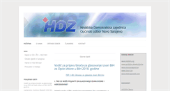 Desktop Screenshot of hdz-novosarajevo.org