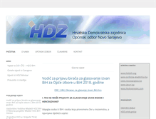 Tablet Screenshot of hdz-novosarajevo.org